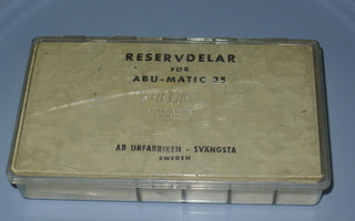 ABU-MATIC 35 varaosalaatikko,ei sisällä osia