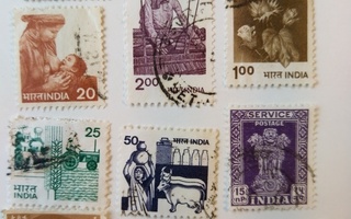 Postimerkki Intia 10 erilaista