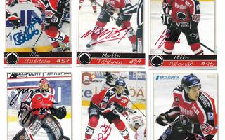 2008-09 Porin Ässät Team Set nimmarit lot 1