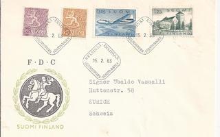 FDC  1963  Yleismerkit    Lape 50  €