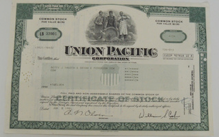Union Pacific 1981 Osakekirja