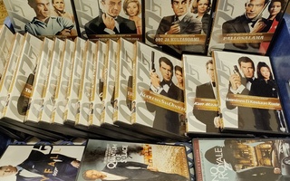 James Bond DVD-elokuvia 21kpltta.