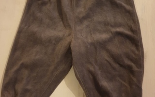 Lindexin harmaat velourhousut, koko 62 cm
