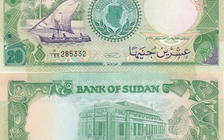Sudan 20 Pounds 1990 (P-42c) UNC