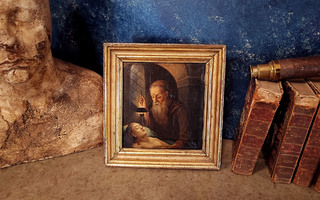 Huikaiseva 1700-luvun öljymaalaus ”Memento Mori”
