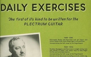 Ivor Mairants BOOK of DAILY EXCERCISES..Plectrum Guitar H+++