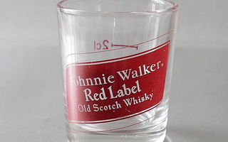 Johnnie Walker,  Red Label old Scotch Whisky shot -lasi