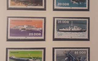 DDR 1981 - Sisävesilaivoja (6)  ++