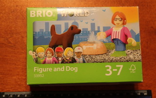 Brio: hahmo, koira ja koiran ruokakuppi