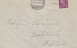 1936, Kirje Haapavesi, rivileima Vatjusjärvi