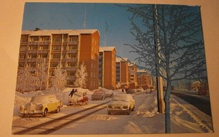 Tampere, Kalevaa, autoja, talvikuva, p. 1981
