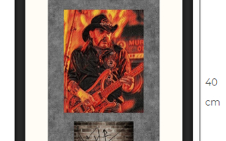 Uusi Lemmy Motörhead taulu kehystetty
