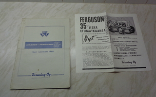 MASSEY-FERGUSON 35 traktori 1960 - uusi vuosimalli esite