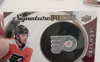 Sean Couturier - UD Trilogy, Signature Pucks / Flyers