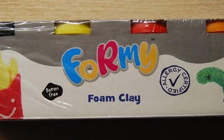 Uusi Formy Foam Clay, Muovailusavi, 4x45g purkit, 4+