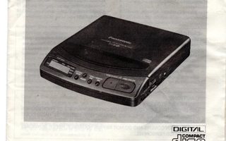 PANASONIC SL-NP1 CD-SOITTIMEN ohjekirja vuodelta 1990