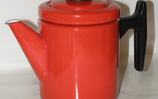 punainen emali FINEL PEHTOORI pieni kahvipannu