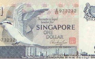 Singapore 1 dollar 1976