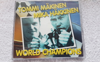 Tommi Mäkinen, Mika Häkkinen, world champions CDS MAXI
