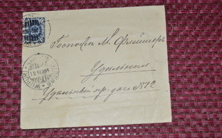 Kirje 7 kop sininen 1891