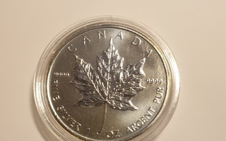 2011 Kanadan Maple Leaf unssin hopeakolikko