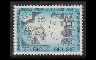 Belgia 1313 ** Euroopan liikenneministerien kokous 10v (1963