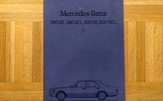 Esite Mercedes W126 S-luokka 380 SE - 500 SEL, 1982