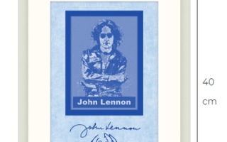Uusi John Lennon taulu kehystetty