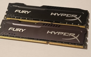 16GB (2x8GB) DDR3 Kingston HyperX Fury Pöytäkone muistit