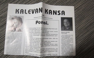 Kalevan Kansa Ponsi lehti 1996 Ormo Kurikka