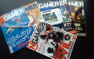 NGAMER Nintendo lehtiä 6 kpl vuosilta 2010-2011