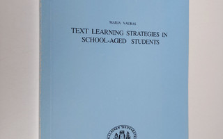 Marja Vauras : Text Learning Strategies in School-aged St...