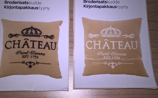 Kirjontapakkaukset 2 kpl - Château tyynynpäälliset