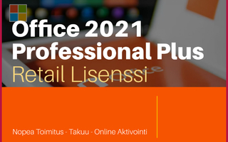 Office 2021 Professional Plus Aito Retail Lisenssi