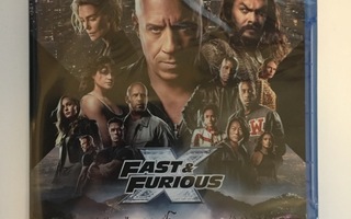 Fast X (Blu-ray) Vin Diesel, Michelle Rodriguez (2023) UUSI