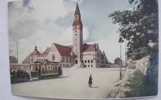 VANHA Postikortti Helsinki Raitiovaunu 1920-luku