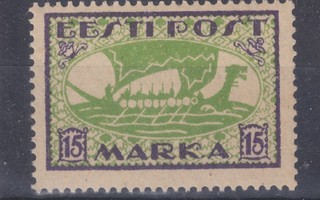 Viro 1920 Viikinkilaiva 15A postituoreena.
