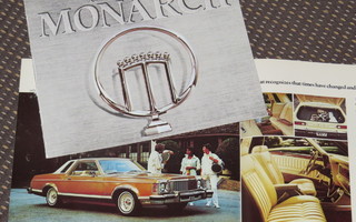 1977 Mercury Monarch esite - KUIN UUSI - 12 sivua
