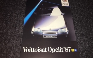 Esite Opel mallisto 1987. Kadett, Omega, Ascona, Corsa