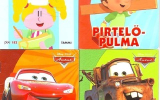 4 pikkukirjaa - Cars, Hertta, Mainio Manu