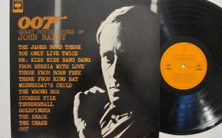 007 Great Movie Sounds Of John Barry  LP Japani James Bond