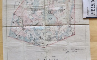 VANHA Kartta Kuortane Keurusten Kylä 1894