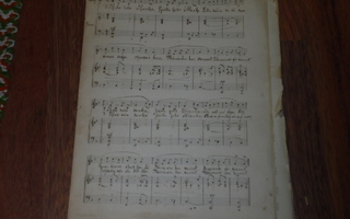Käsinkirjoitettuja nuotteja 1898,26 sivua,klassinen musiikki