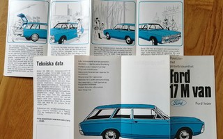 1969 Ford 17M Van - KUIN UUSI - 8 sivua - "Taunus"