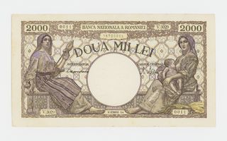 Romania 2 000 Lei 10.10.1944 P54, aUNC