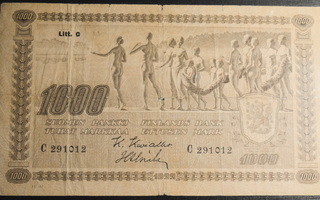1000 markkaa 1922 Litt. C tyyppi I