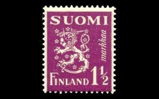 152 ** Leijona 1 1/2 mk violetti (1930)