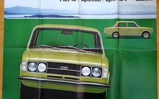 1973 Fiat 124 Special / Special T juliste -  97x68 cm