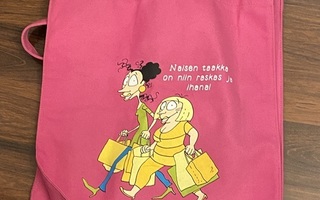 Pinkki Maisa & Kaarina ostoskassi UUSI