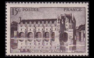 Ranska 623a ** Chenonceauxin linna seepia (1944)